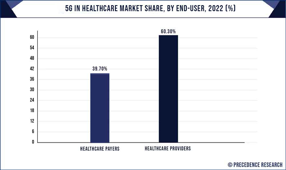 5G in Healthcare Market Share, By End User, 2022 (%)
