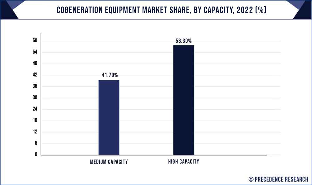 Cogeneration Equipment Market Share, By Capacity, 2021 (%)