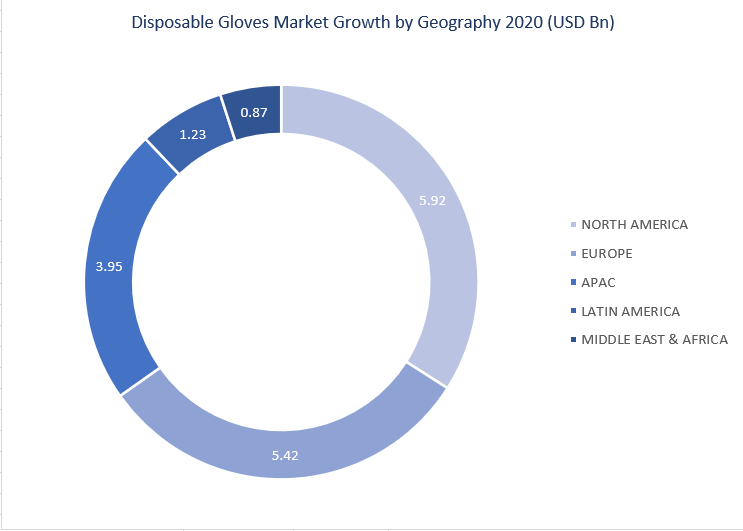 Disposable Gloves Market Growth by Geography 2020
