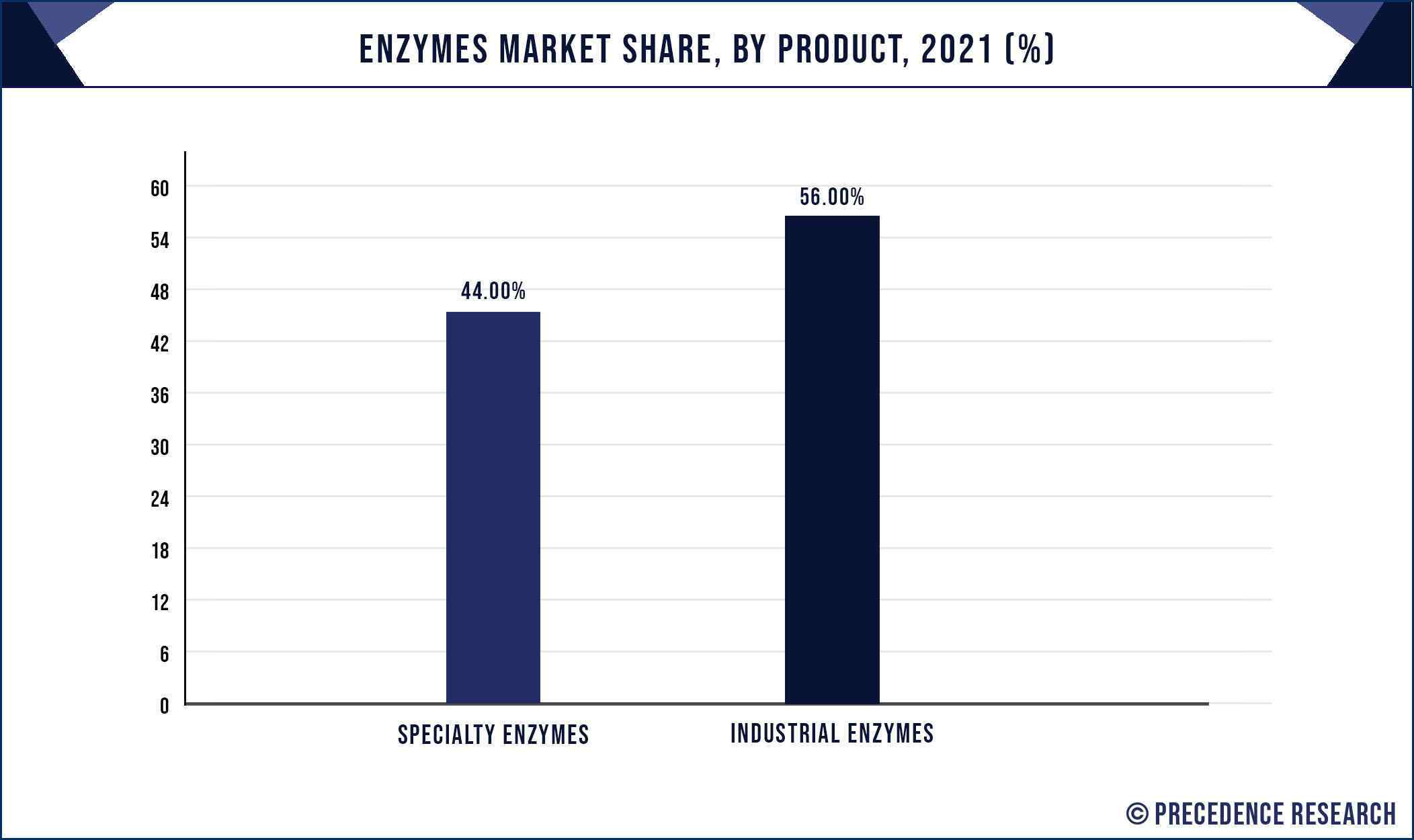 Enzymes Market Share, By Product, 2021 (%)