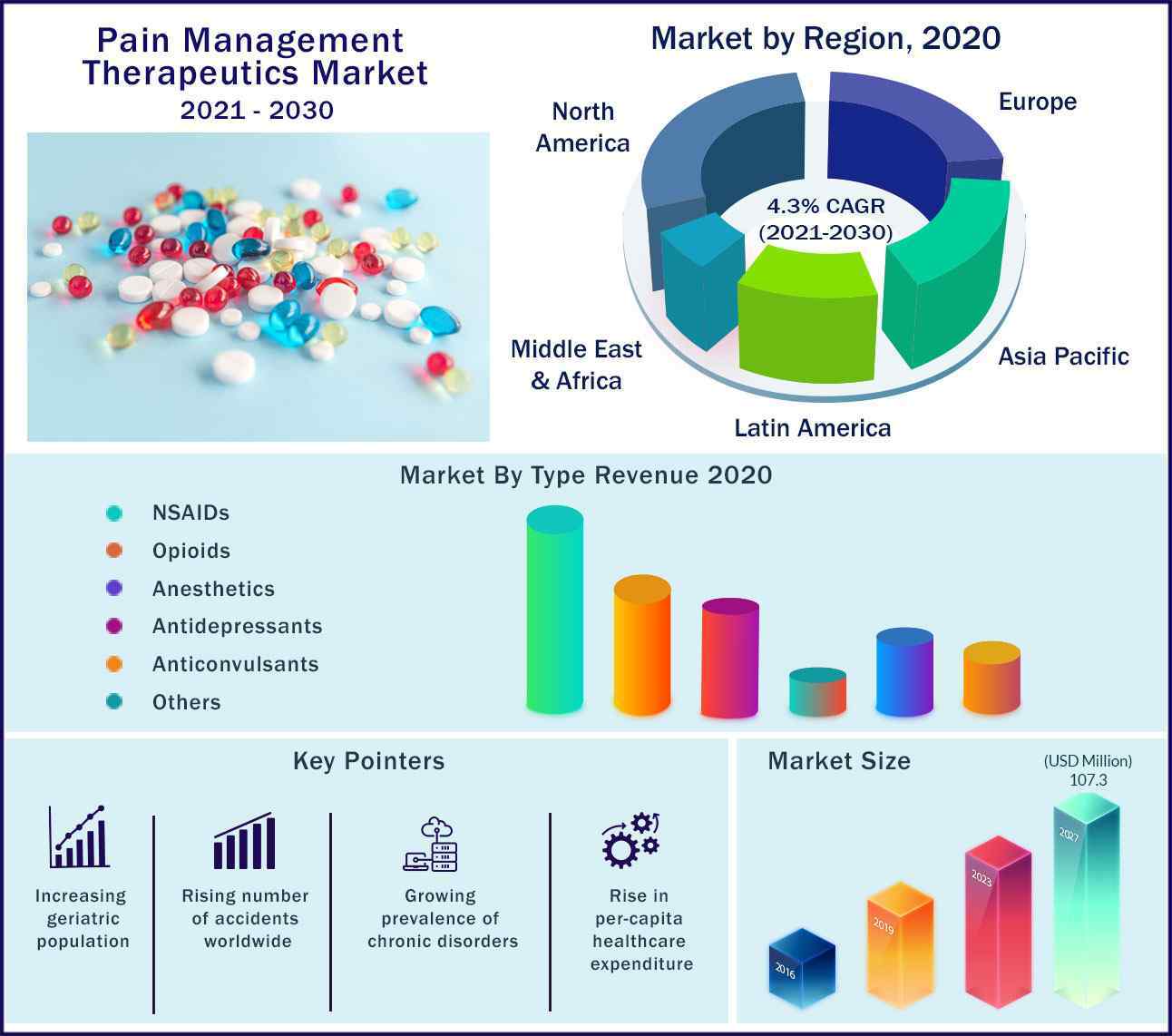 Global Pain Management Therapeutics Market 2021-2030