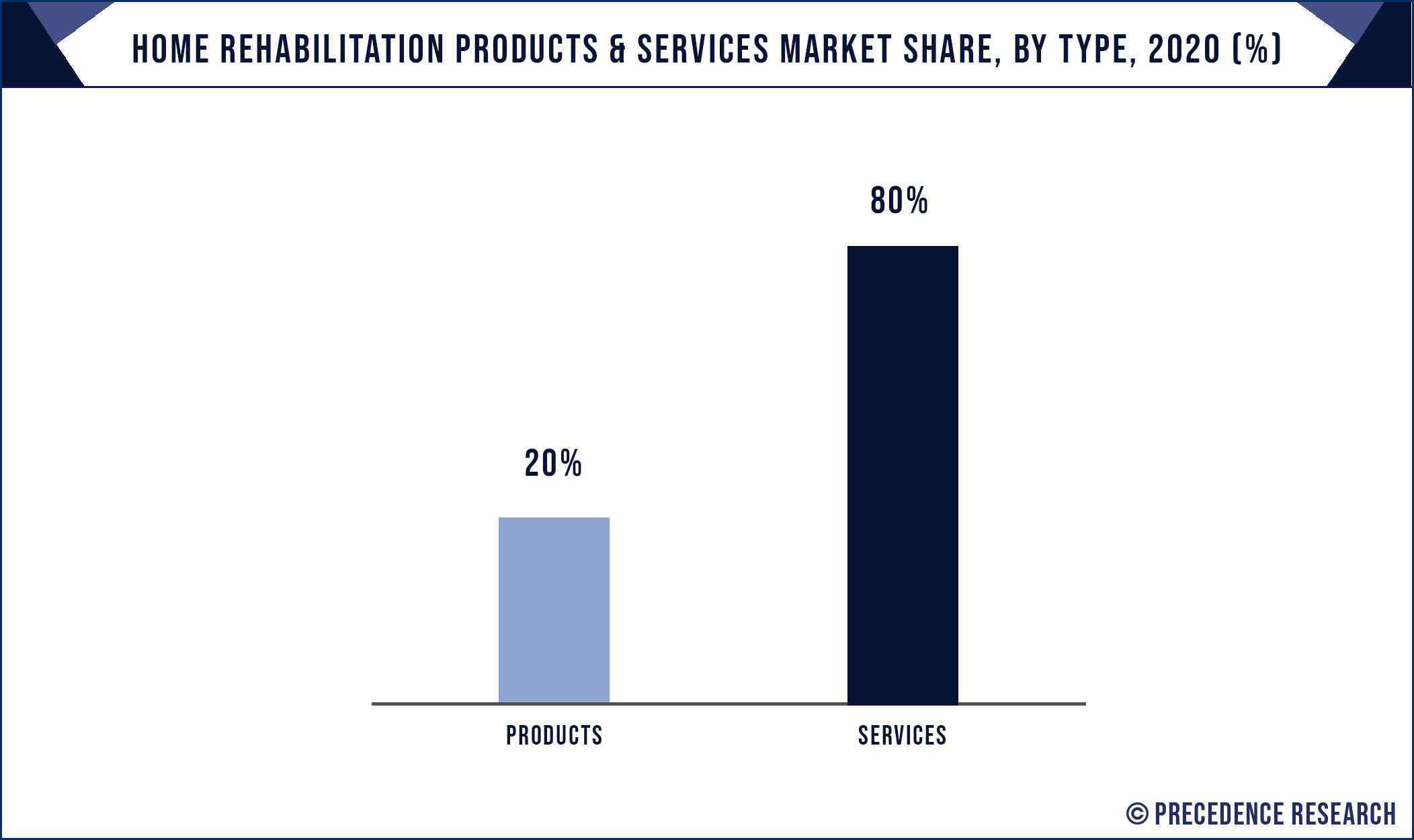 Home Rehabilitation Products and Services Market Share, By Type, 2020 (%)