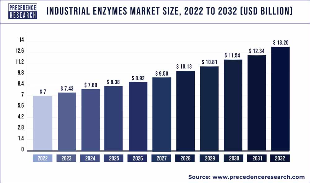 Industrial Enzymes Market Size To Surpass USD 13.20 Bn By 2032