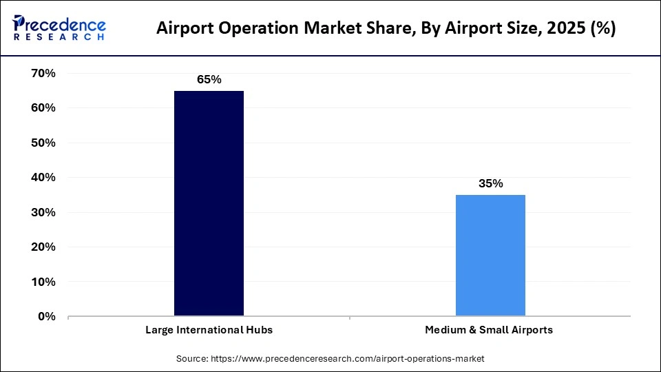 Airport Operation Market Share, By Airport Size, 2025 (%)