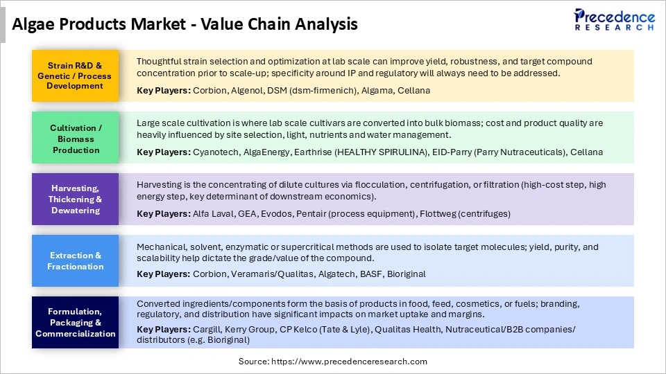 Algae Products MarketValue Chain