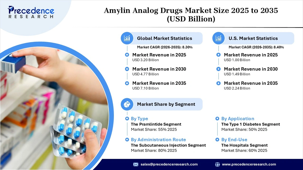 Amylin Analog Drugs Market Revenue Statistics