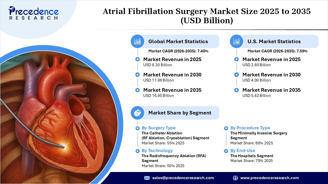 Atrial Fibrillation Surgery Market Revenue Statistics