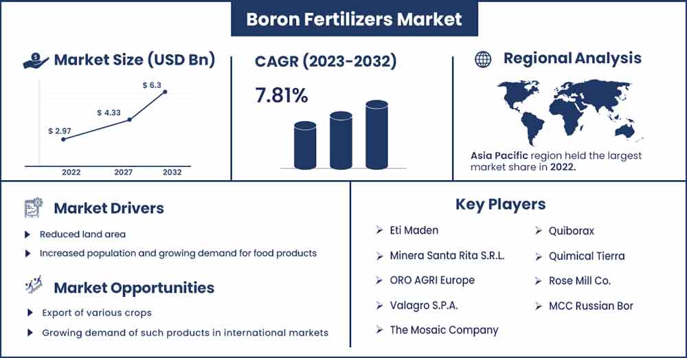 Boron Fertilizers Market Size and Growth Rate From 2023 To 2032