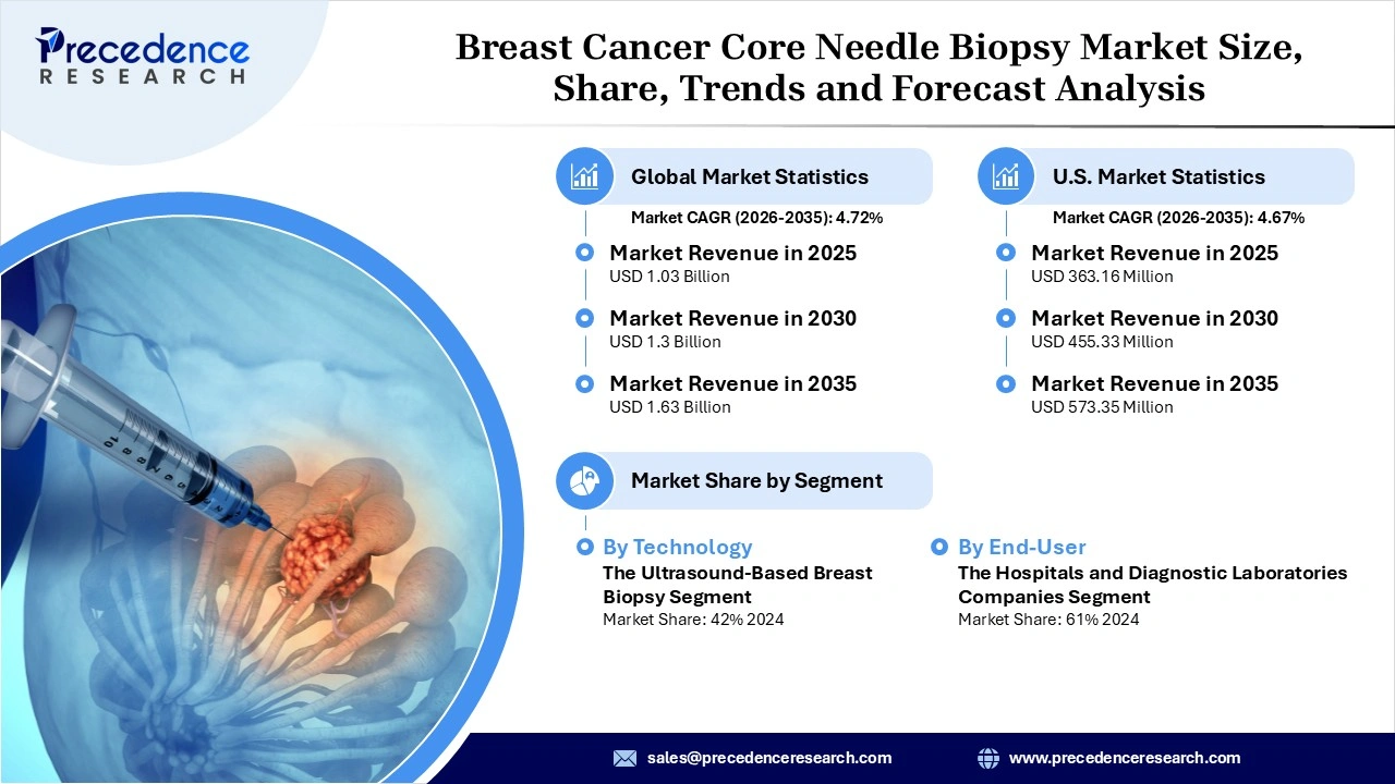 Breast Cancer Core Needle Biopsy Market Revenue Statistics
