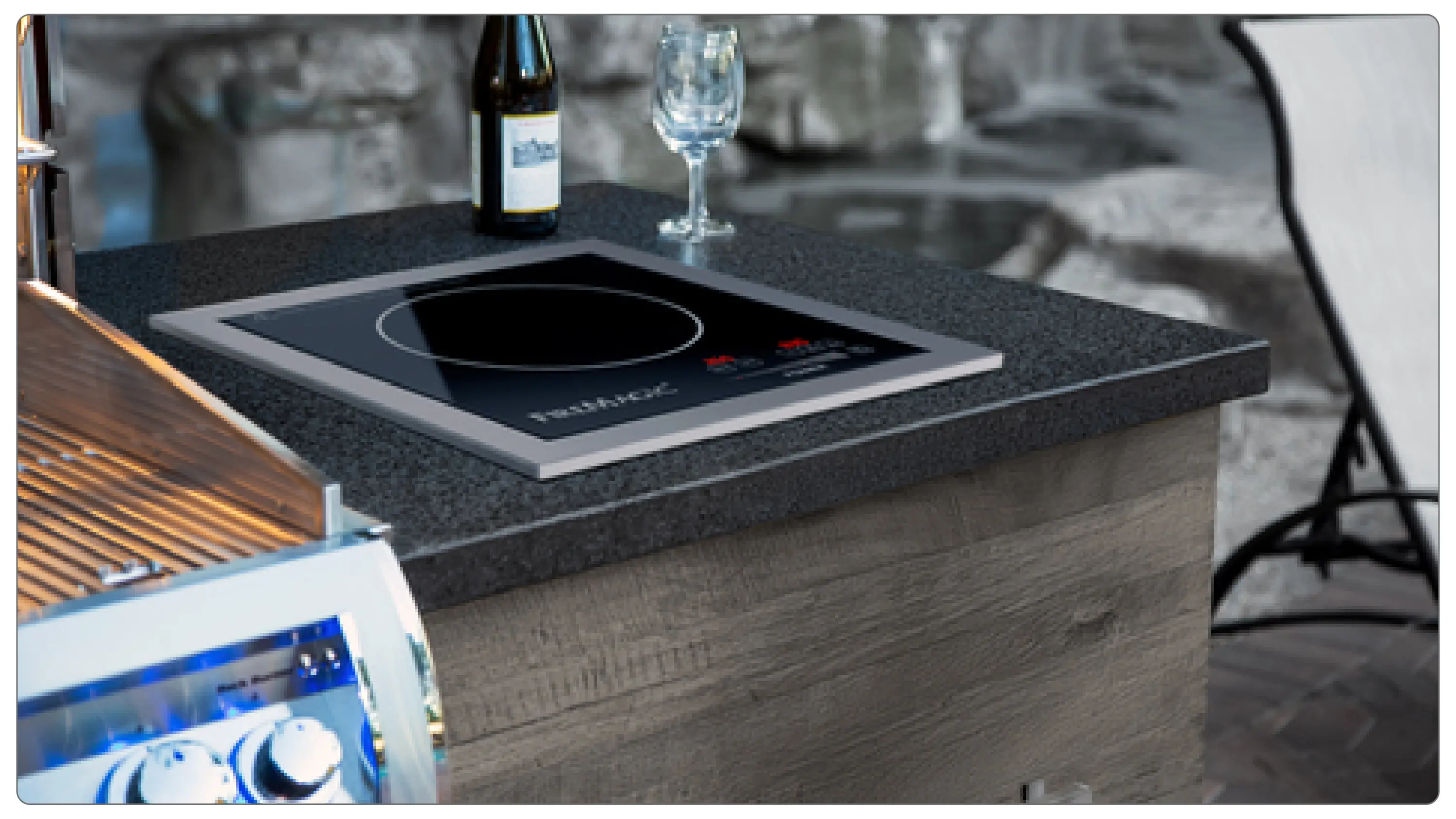 Built-in Outdoor Induction Cooktop