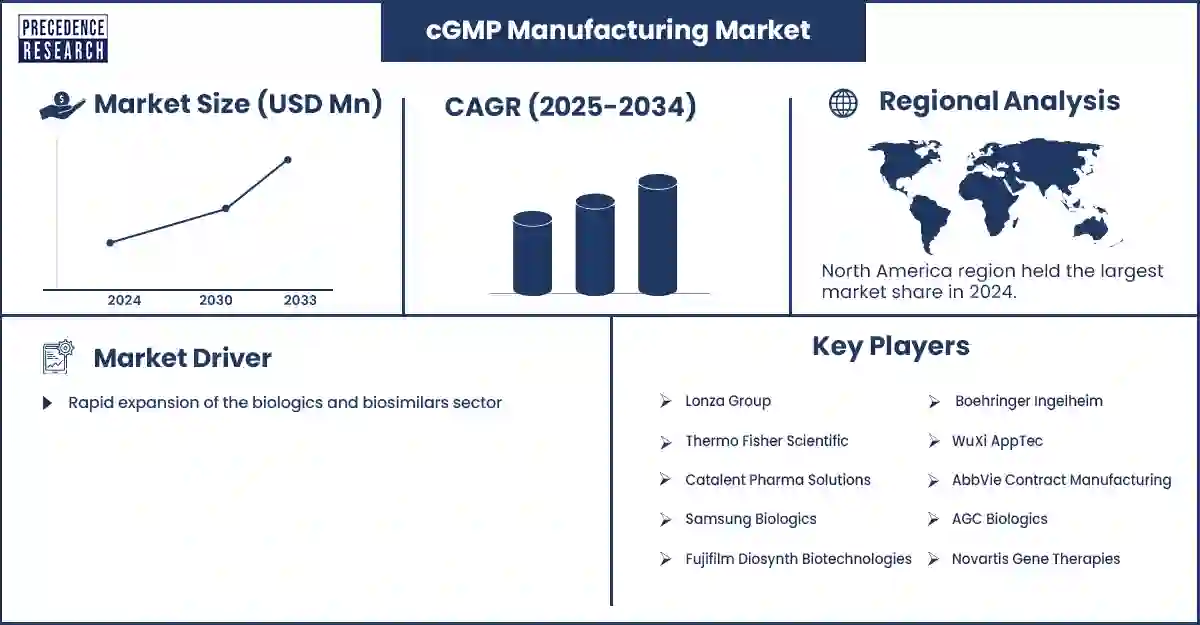 cGMP Manufacturing Market Revenue Statistics cGMP Manufacturing Market Revenue Statistics