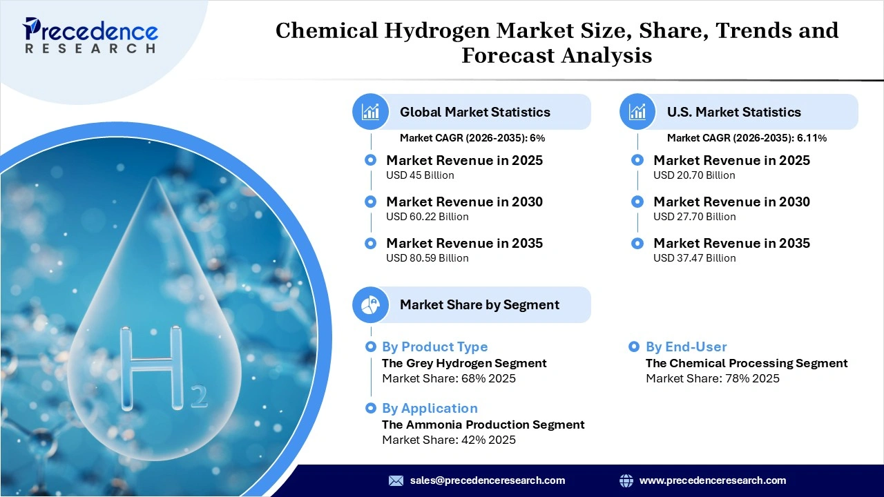 Chemical Hydrogen Market Revenue Statistics