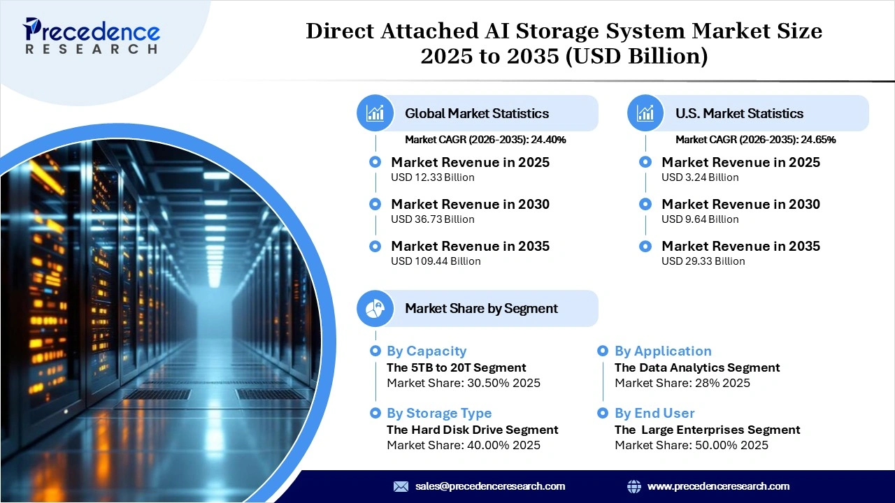 Direct Attached AI Storage System Market Revenue Statistics
