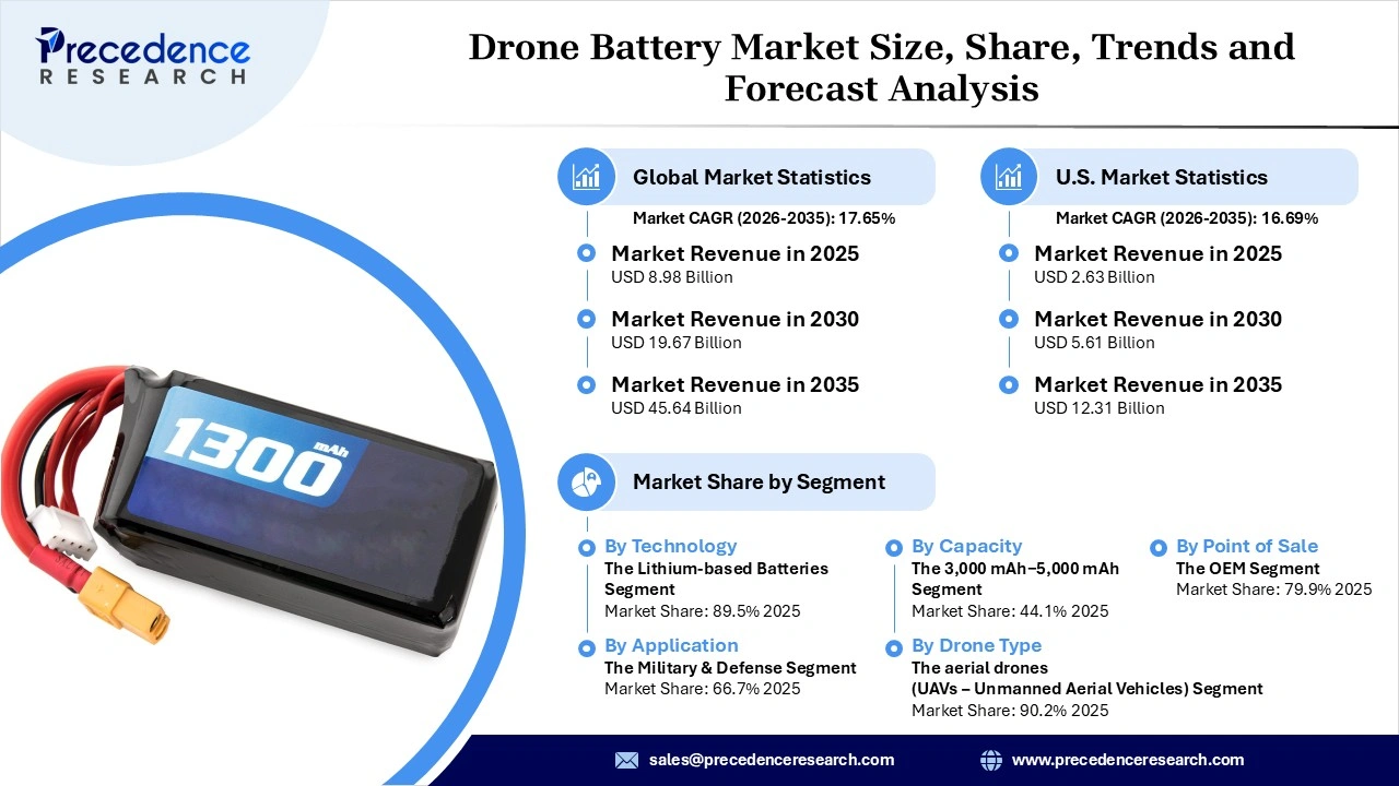Drone Battery Market Revenue Statistic