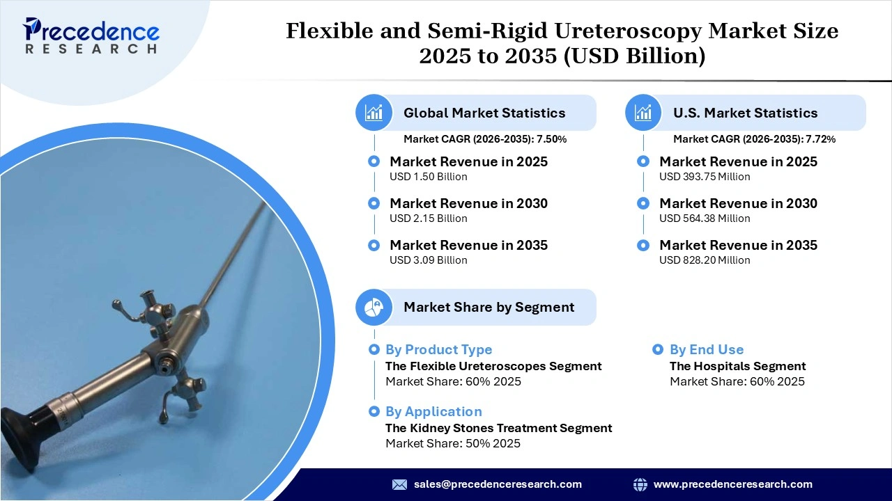 Flexible and Semi-Rigid Ureteroscopy Market Revenue Statistics Flexible and Semi-Rigid Ureteroscopy Market Revenue Statistics
