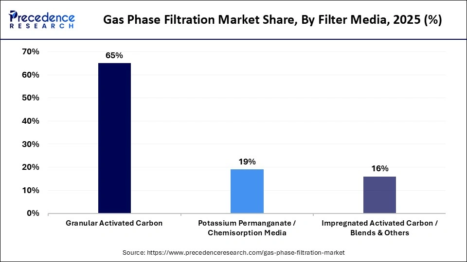 Gas Phase Filtration Market Share, By Filter Media, 2025 (%)