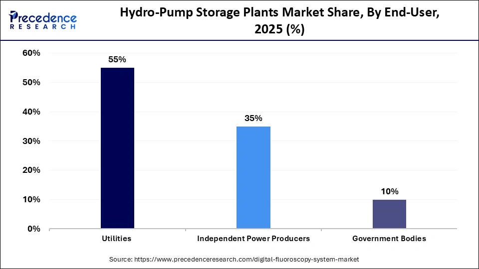 Hydro-Pump Storage Plants Market Share, By End-User, 2025 (%)