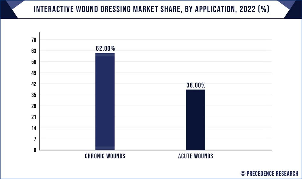 Interactive Wound Dressing Market Share, By Application, 2022 (%)
