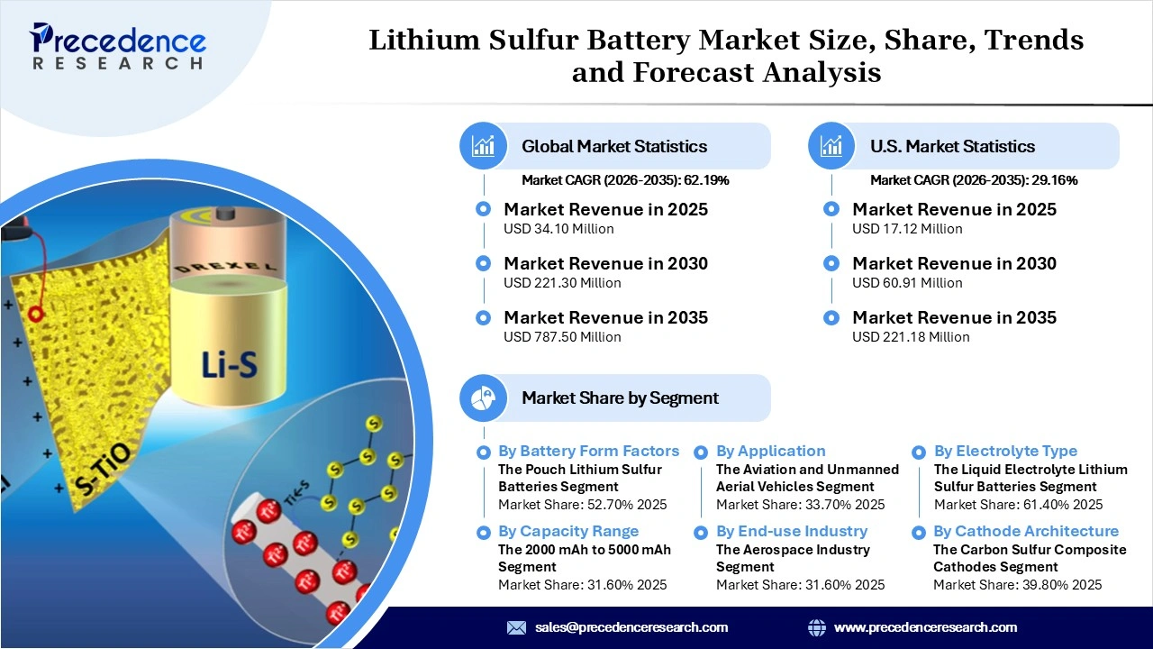 Lithium Sulfur Battery Market Revenue Statistics Lithium Sulfur Battery Market Revenue Statistics