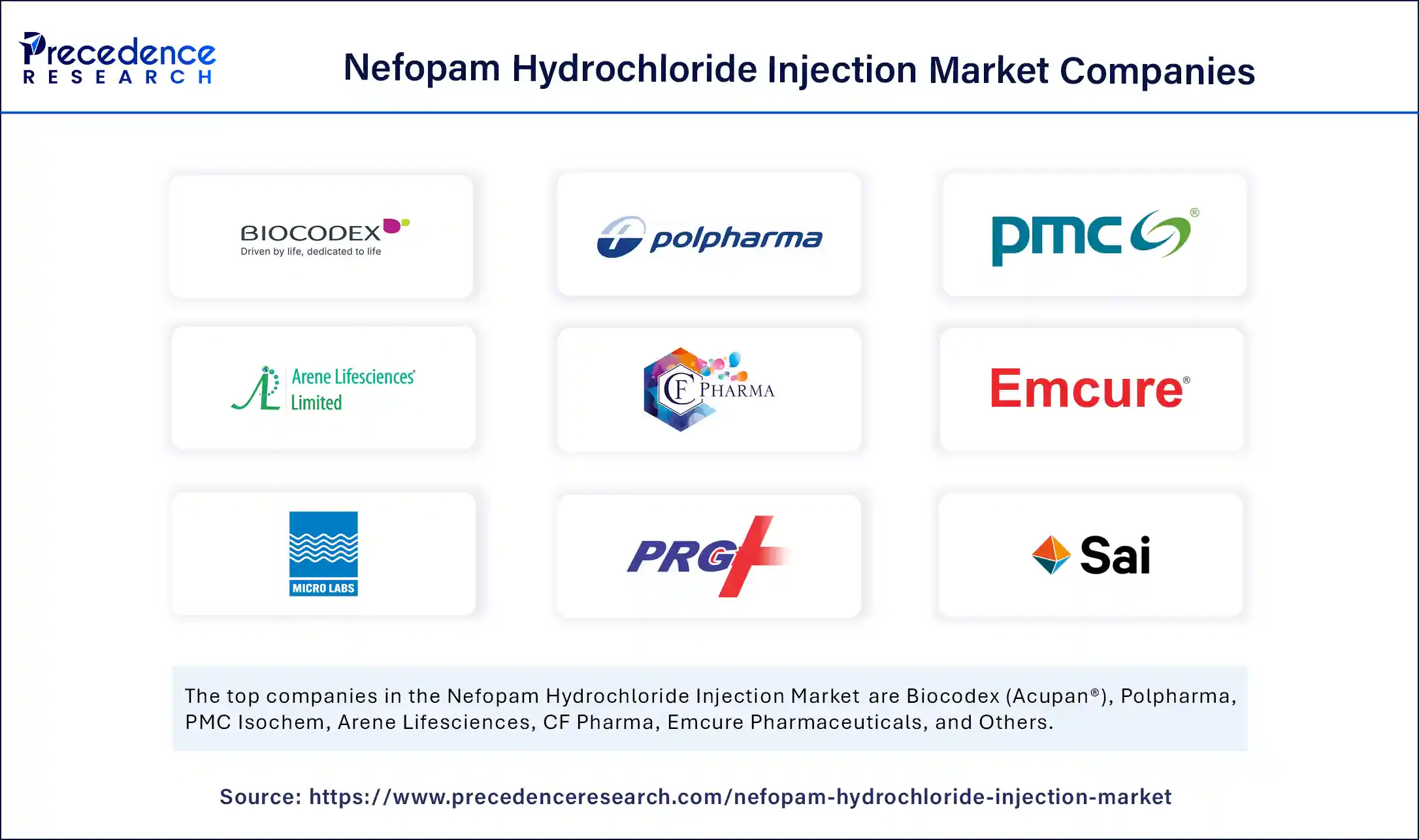 Nefopam Hydrochloride Injection Market Comapnies