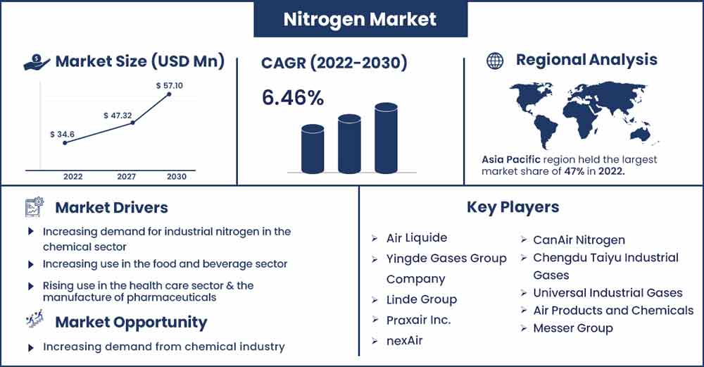 Nitrogen Market Size and Growth Rate From 2022 To 2023