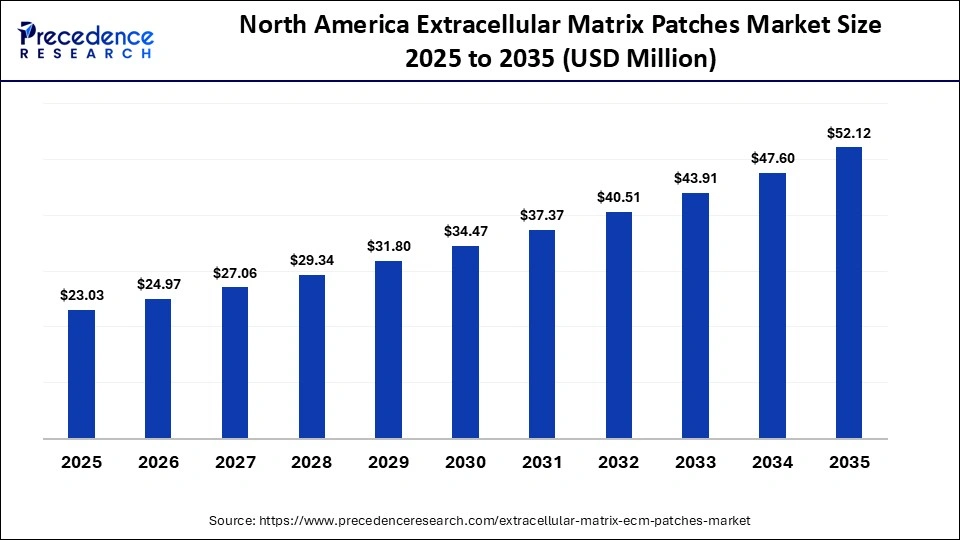 North America Extracellular Matrix Patches Market Size 2025 to 2035