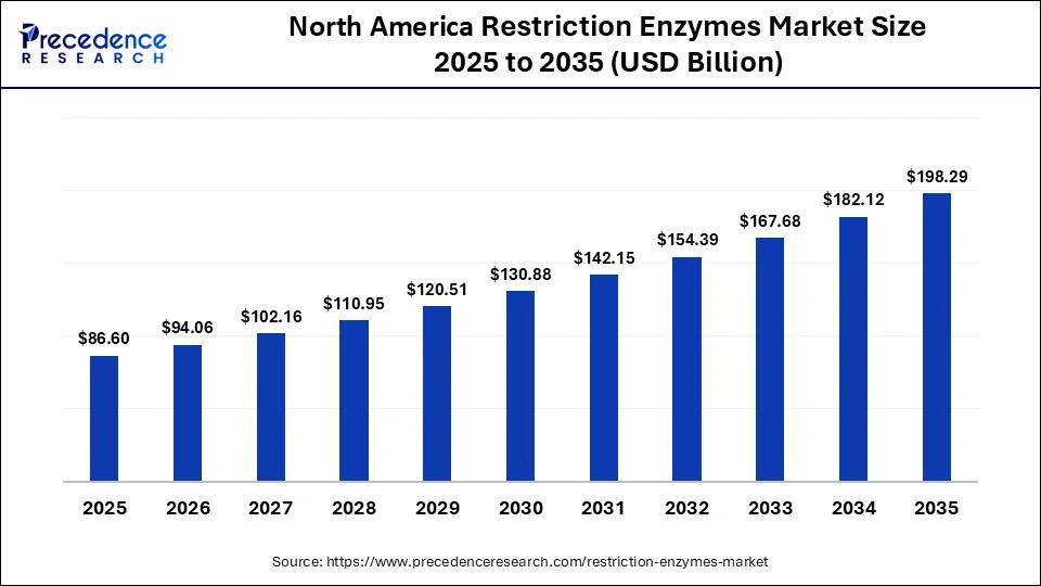 North America Restriction Enzymes Market Size 2025 to 2035
