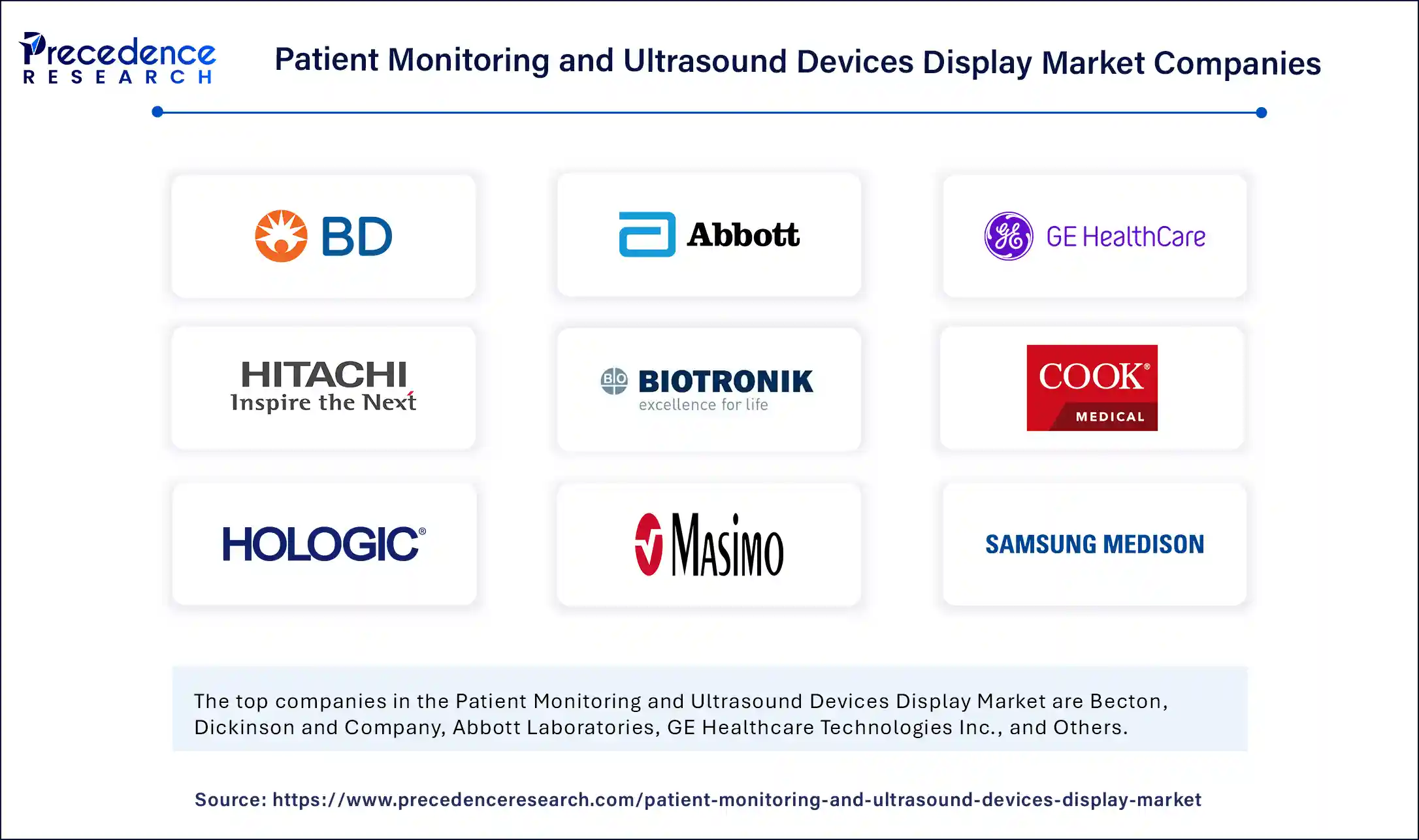 Patient Monitoring and Ultrasound Devices Display Market Companies