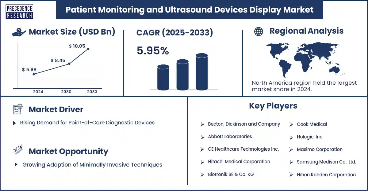 Patient Monitoring and Ultrasound Devices Display Market Revenue Statistics