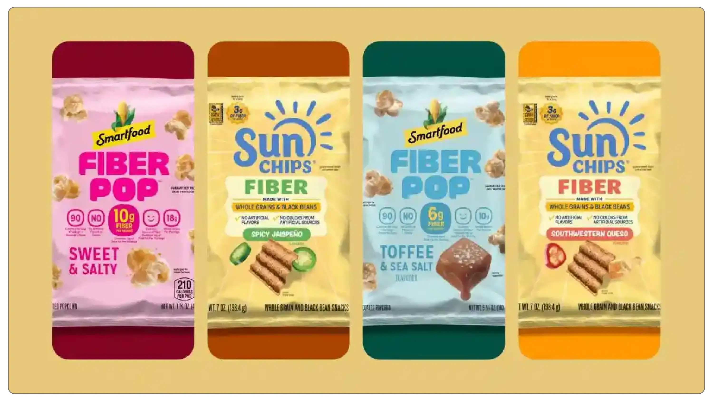PepsiCo Smartfood Fiberpop Sunchips Fiber
