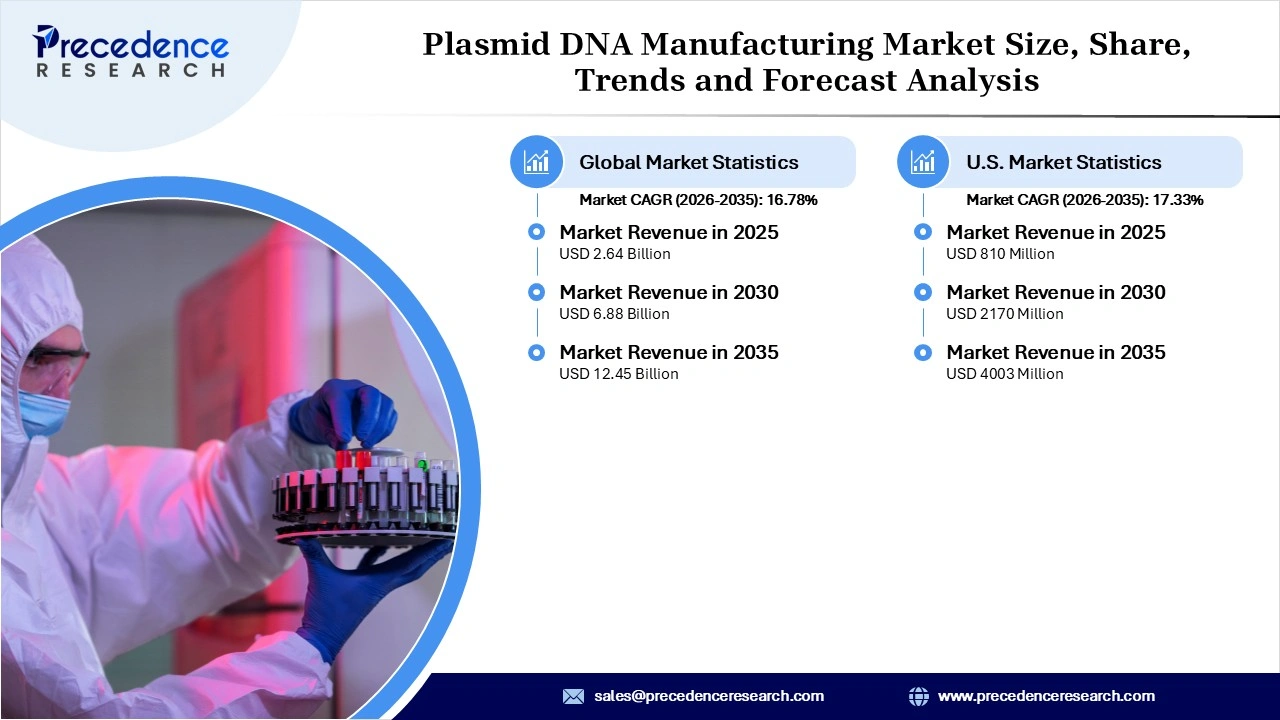 Plasmid DNA Manufacturing Market Revenue Statistics 