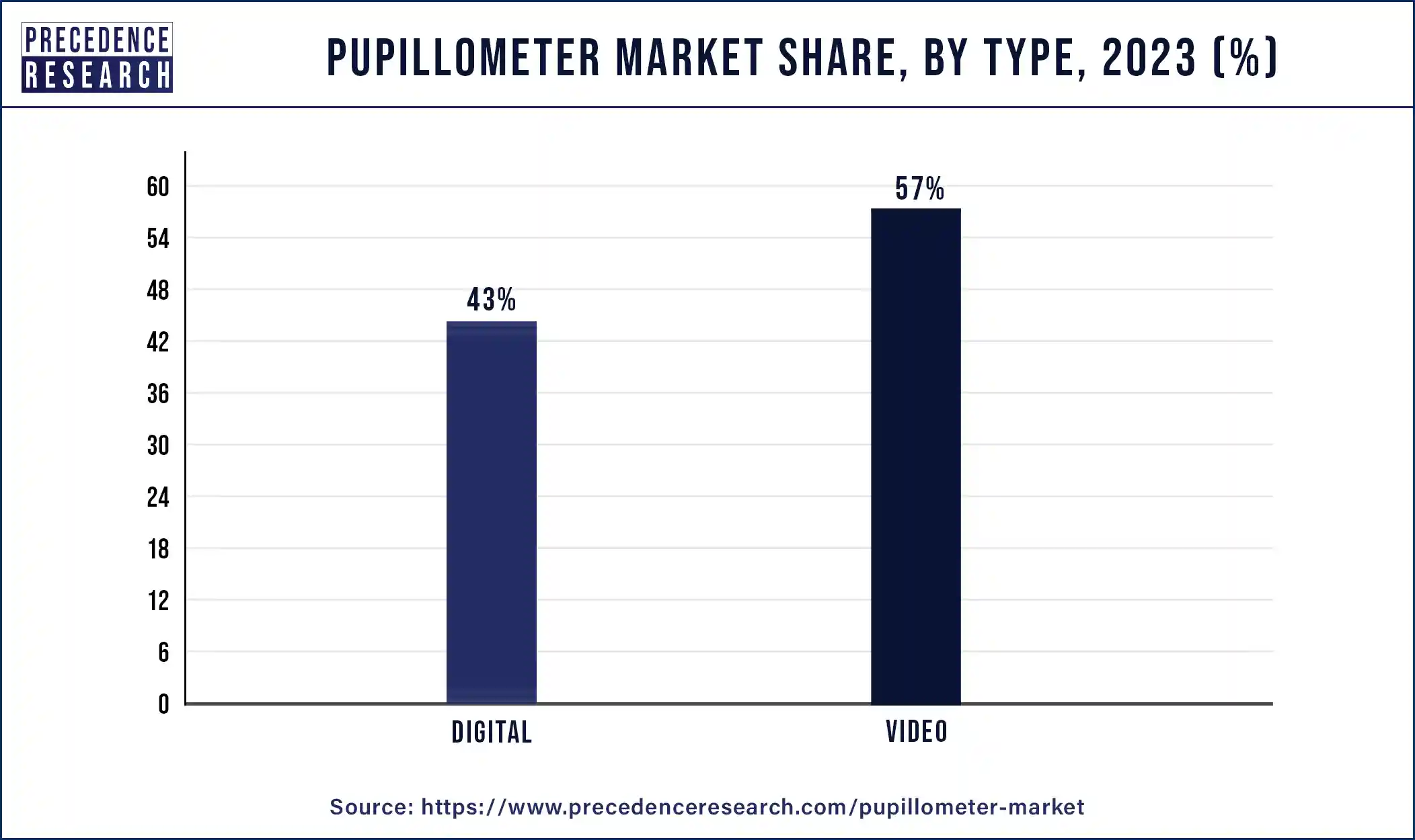 Pupillometer Market Share, By Type, 2023 (%)