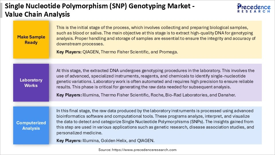 Single Nucleotide Polymorphism (SNP) Genotyping Market Value Chain