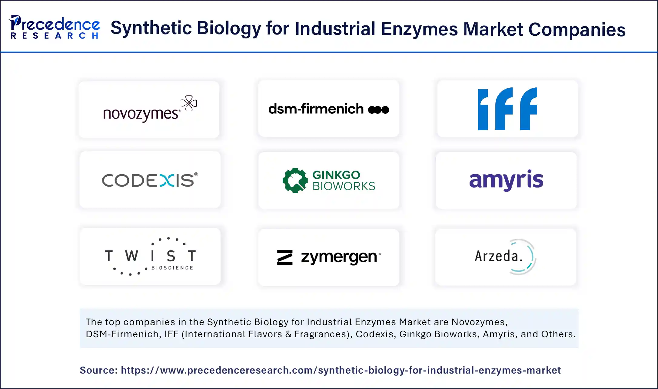 Synthetic Biology for Industrial Enzymes Market Companies