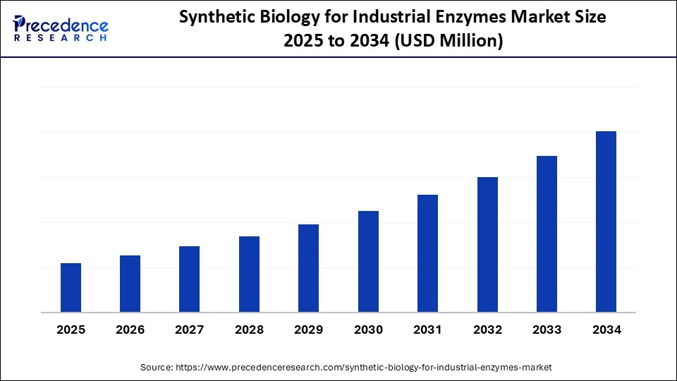 Synthetic Biology for Industrial Enzymes Market Size 2025 to 2034