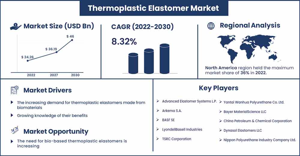 Thermoplastic Elastomer Market  Size and Growth Rate From 2022 To 2030