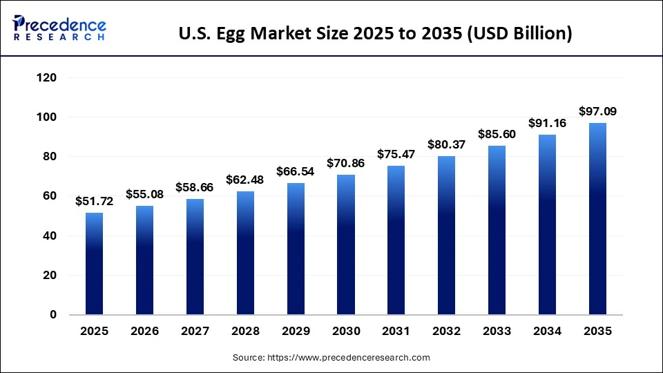 U.S. Egg Market Size 2025 to 2035