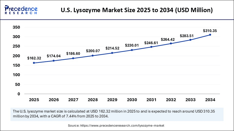 U.S. Lysozyme Market Size 2025 to 2034