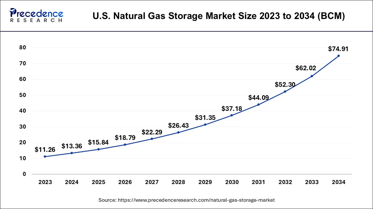 U.S. Natural Gas Storage Market Size 2024 to 2034