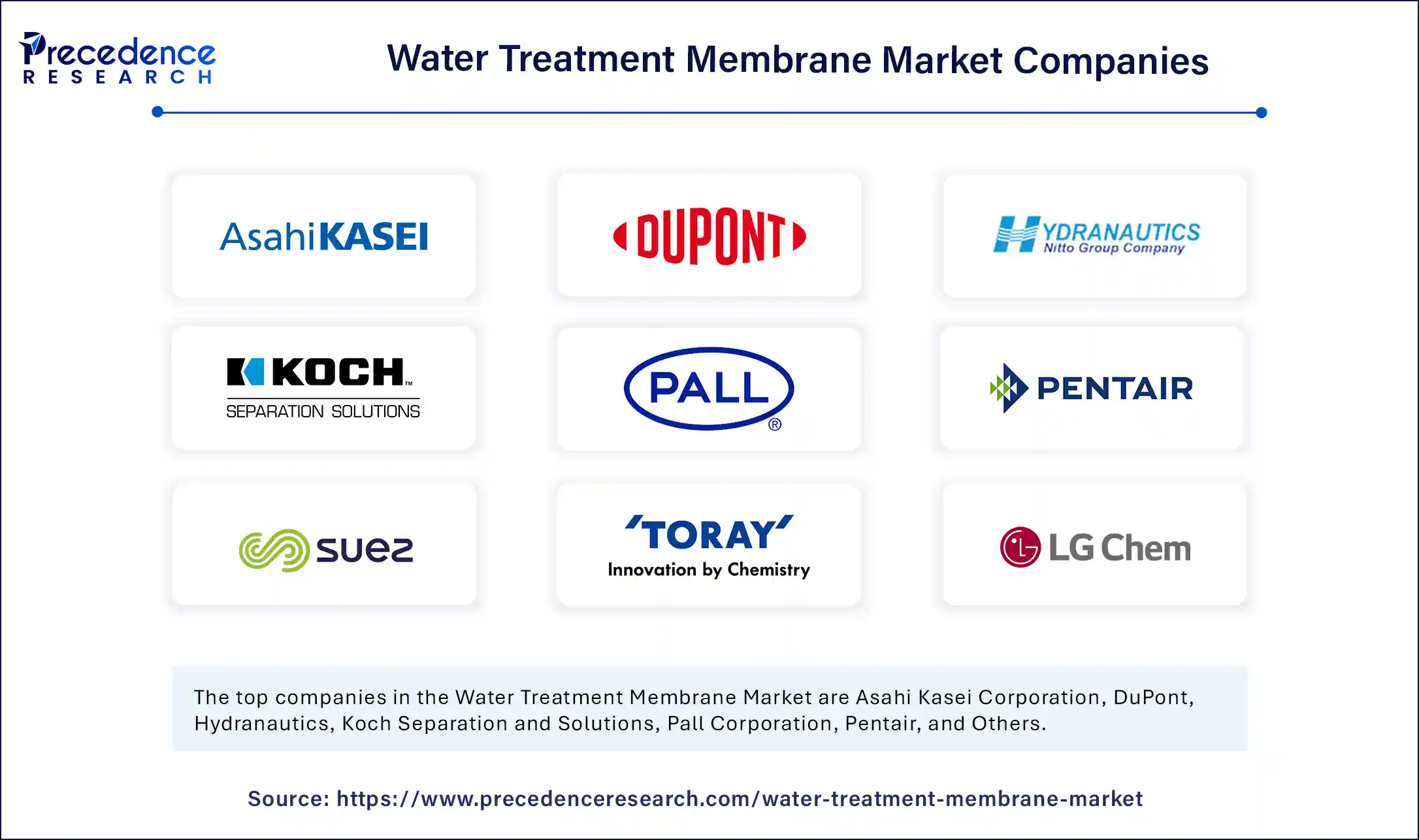 Water Treatment Membrane Market Companies