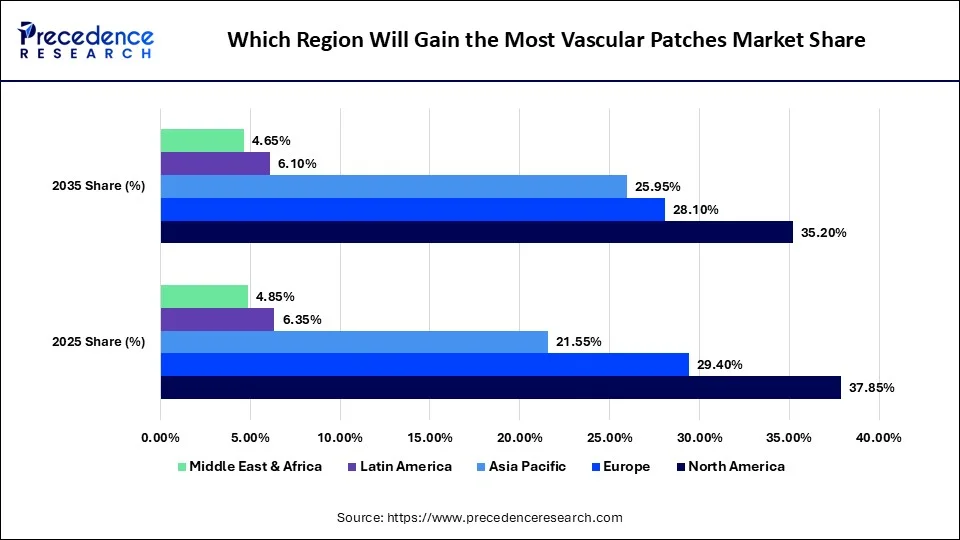 Which Region Will Gain the Most Vascular Patches Market Share
